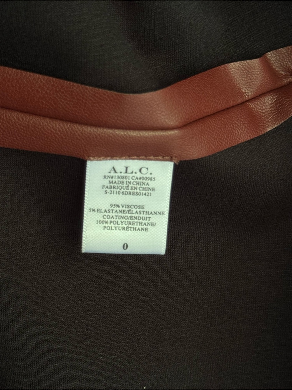 A.L.C. Alexandria Cut-Out Faux Leather Dress - Picture 8 of 12